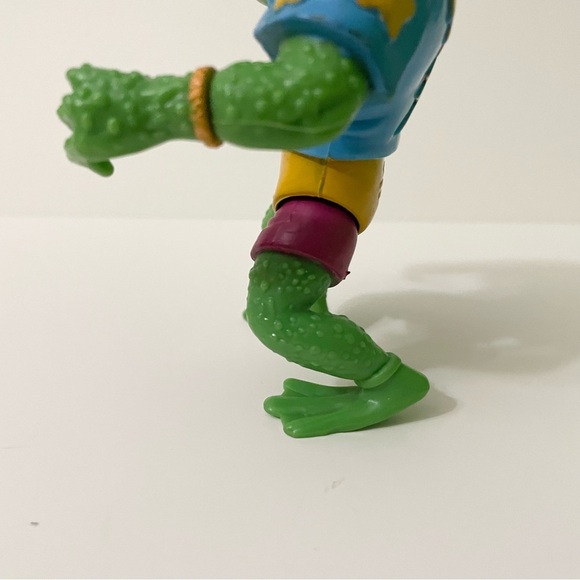 Vintage 1989 Teenage Mutant Ninja Turtles Genghis Frog Action Figure TMNT - Picture 10 of 16